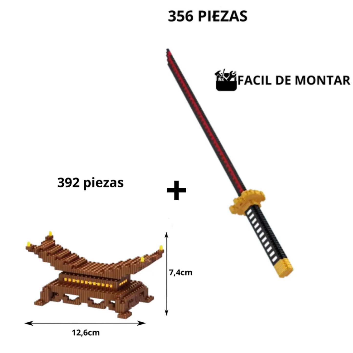 KATANA SAMURAI MONTABLE DE PLASTICO